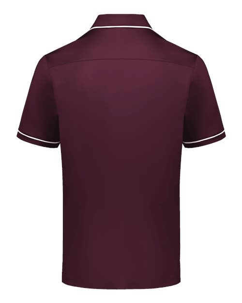 Men's CoolCore® Polo - Maroon/ White