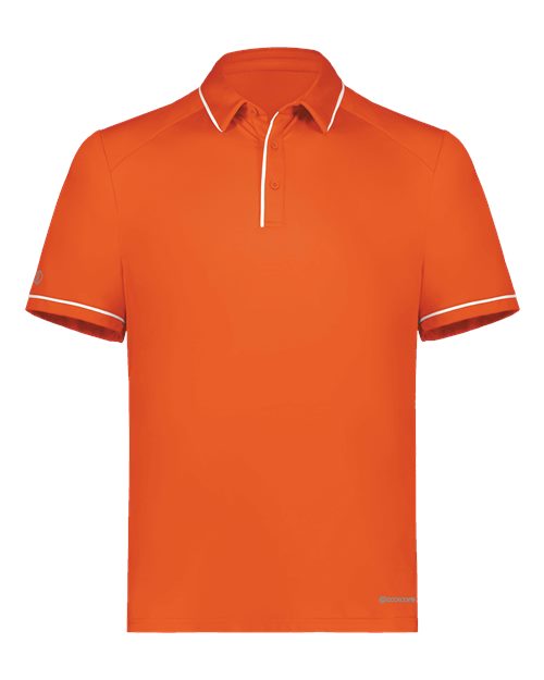 Men's CoolCore® Polo - Orange/ White