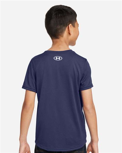 Youth Tech™ Team T-Shirt - Midnight Navy/ White