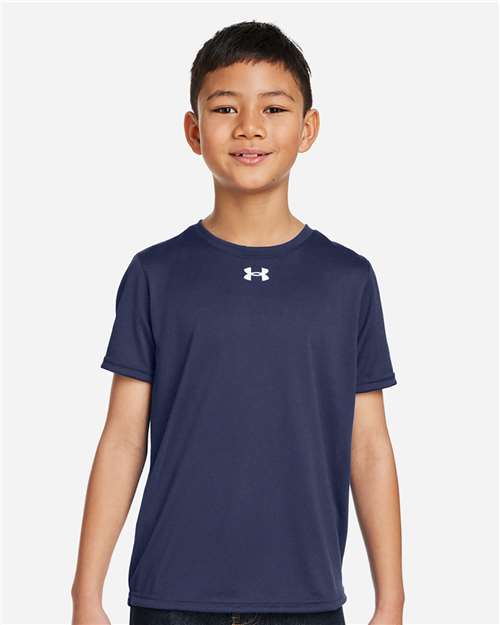 Youth Tech™ Team T-Shirt - Midnight Navy/ White