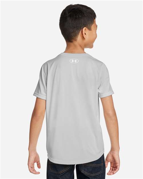Youth Tech™ Team T-Shirt - Mod Grey Light Heather/ White