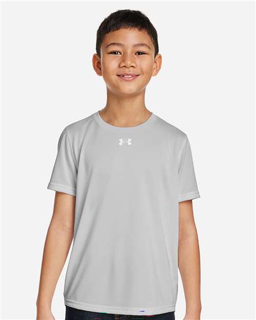 Youth Tech™ Team T-Shirt - Mod Grey Light Heather/ White
