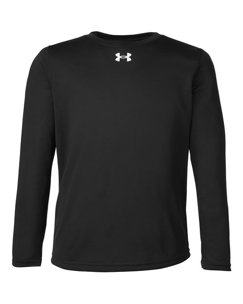 Youth Tech™ Team Long Sleeve T-Shirt - Black/ White