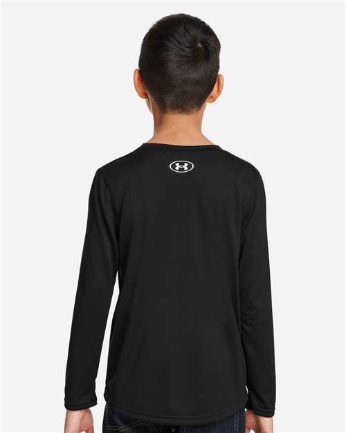 Youth Tech™ Team Long Sleeve T-Shirt - Black/ White