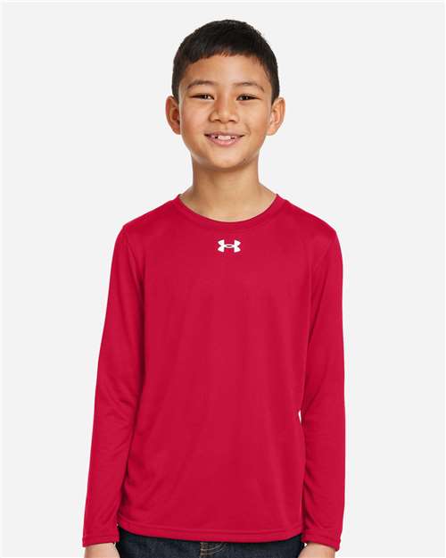 Youth Tech™ Team Long Sleeve T-Shirt - Red/ White