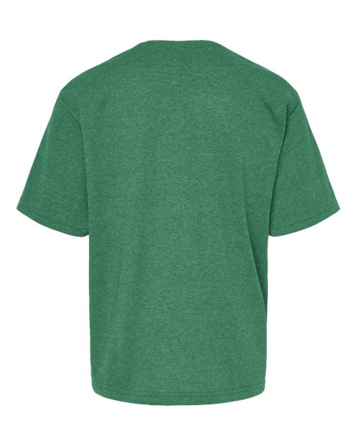 Youth Gold Soft Touch T-Shirt - Heather Kelly Green