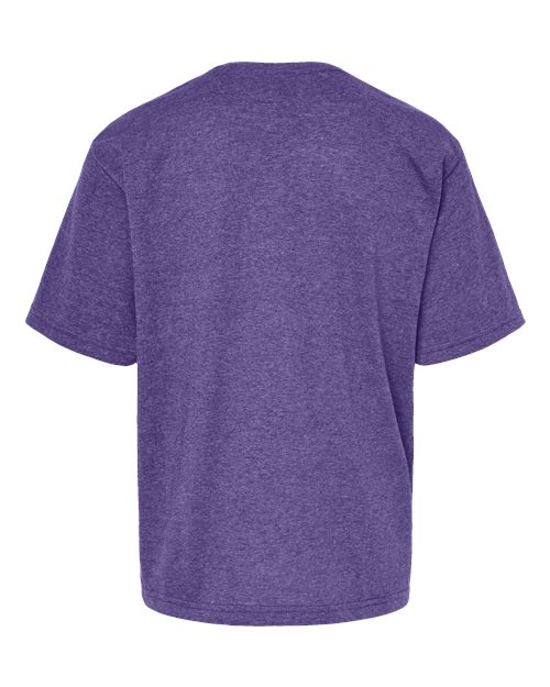 Youth Gold Soft Touch T-Shirt - Heather Purple