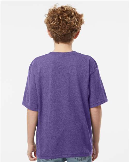 Youth Gold Soft Touch T-Shirt - Heather Purple