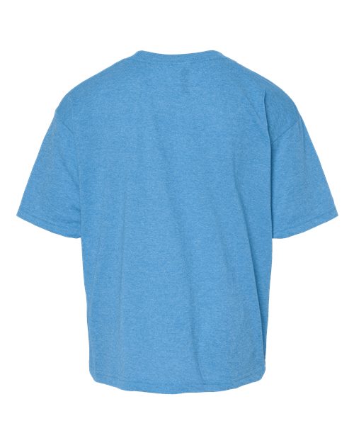 Youth Gold Soft Touch T-Shirt - Heather Turquoise