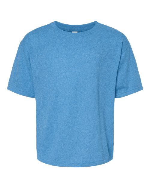 Youth Gold Soft Touch T-Shirt - Heather Turquoise