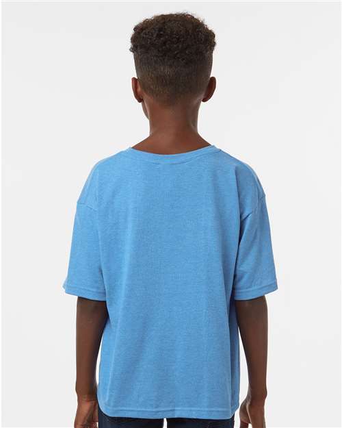 Youth Gold Soft Touch T-Shirt - Heather Turquoise