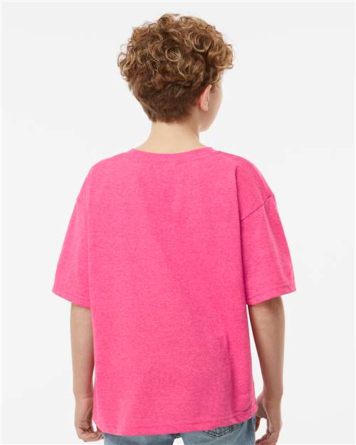Youth Gold Soft Touch T-Shirt - Neon Pink