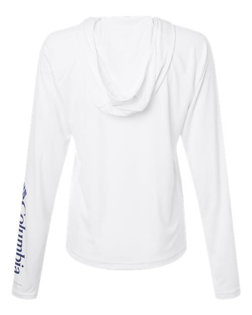 Women's PFG Tidal Tee™ Hooded Long Sleeve - White/ Nightshade