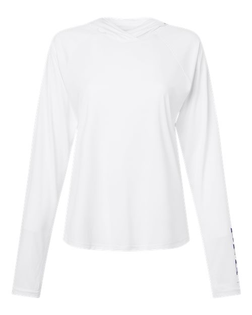 Women's PFG Tidal Tee™ Hooded Long Sleeve - White/ Nightshade