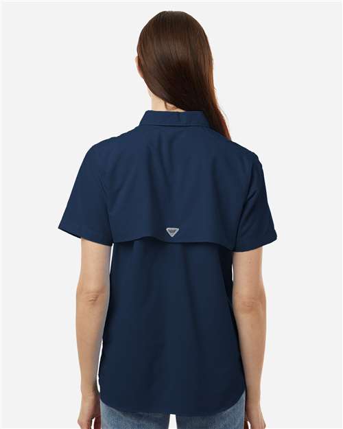 Women's PFG Bahama™ Short Sleeve Shirt - Collegiate Navy