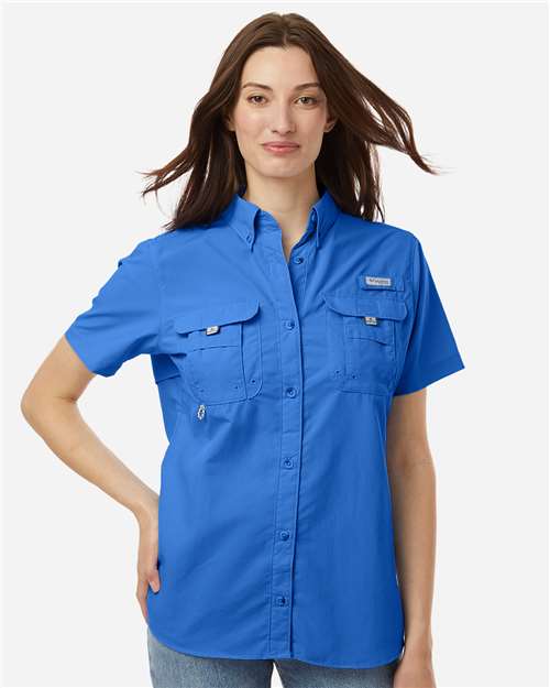 Women's PFG Bahama™ Short Sleeve Shirt - Vivid Blue