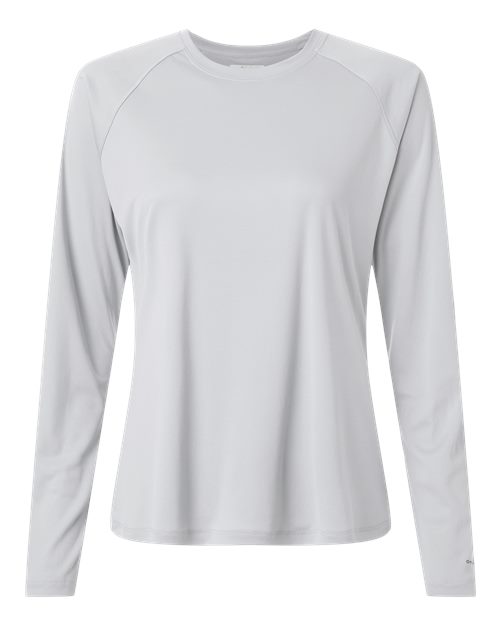 Women's PFG Tidal Tee™ II Long Sleeve - Cool Grey/ Vivid Blue