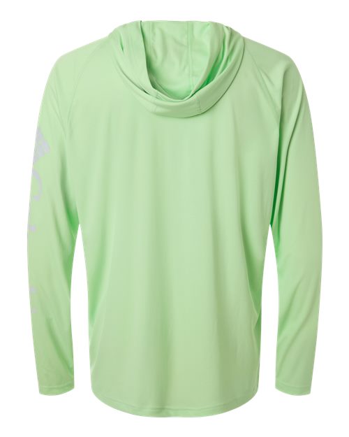 Men's PFG Terminal Tackle™ Hooded Long Sleeve T-Shirt - Key West/ Cool Grey