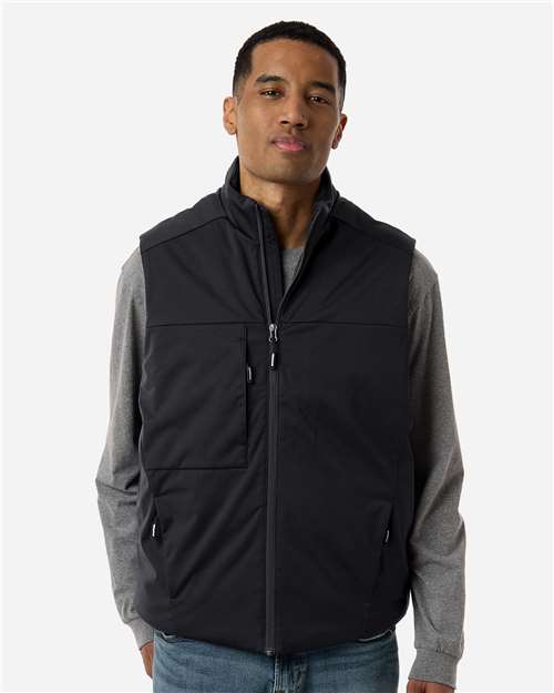 Unisex Techno Lite Flat-Fill Insulated Vest - Black