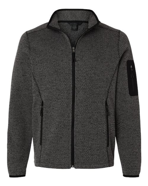Men's Jasper Full-Zip Fleece Jacket - Black/ Grey