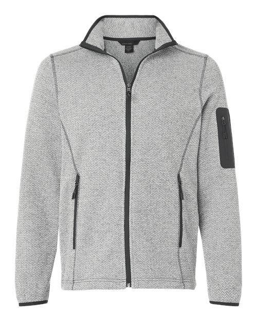 Men's Jasper Full-Zip Fleece Jacket - Grey/ White