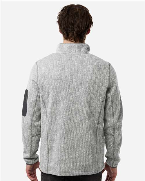 Men's Jasper Full-Zip Fleece Jacket - Grey/ White
