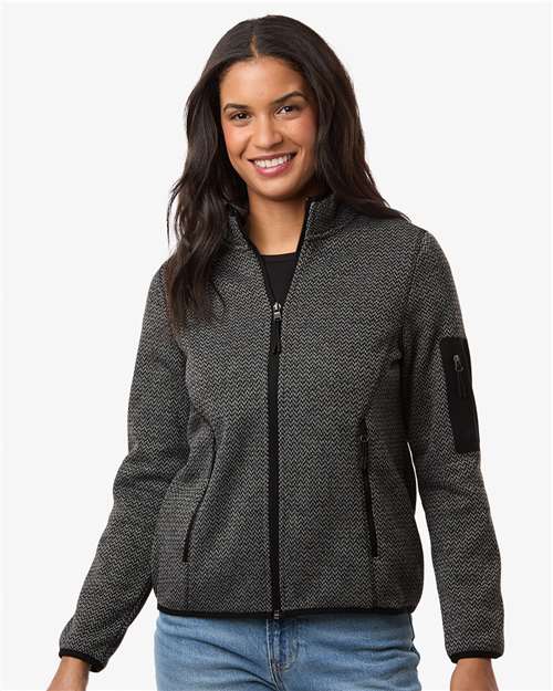 Women's Jasper Full-Zip Fleece Jacket - Black/ Grey