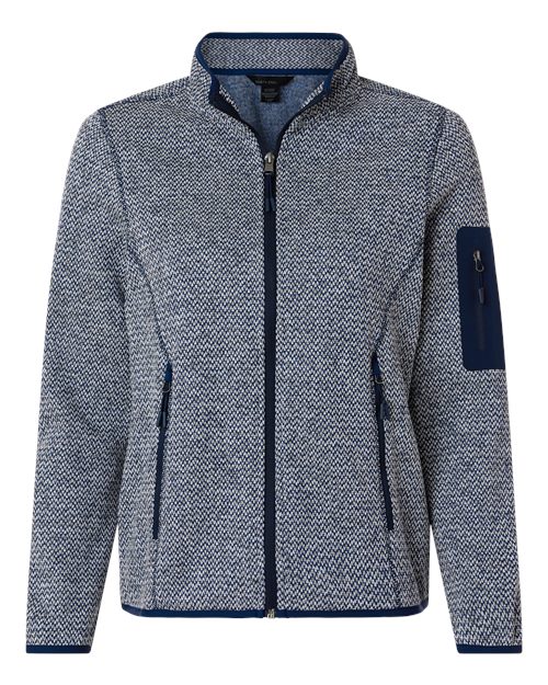 Women's Jasper Full-Zip Fleece Jacket - Classic Navy/ White