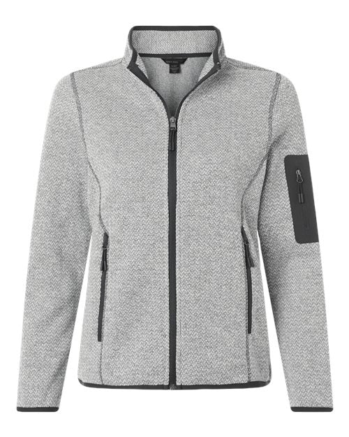 Women's Jasper Full-Zip Fleece Jacket - Grey/ White
