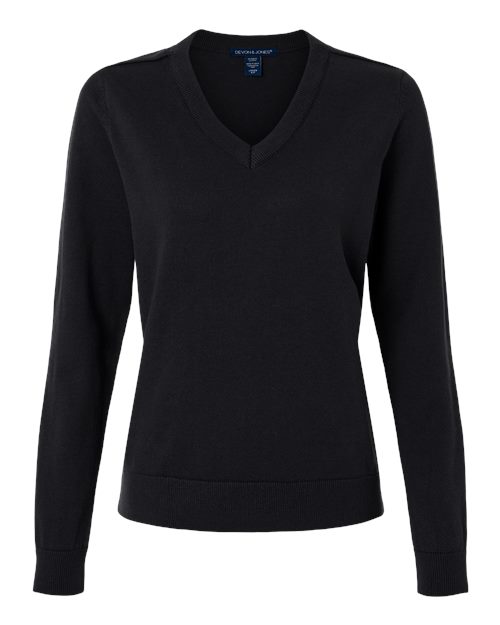 Women's New Classics V-Neck Sweater - Black