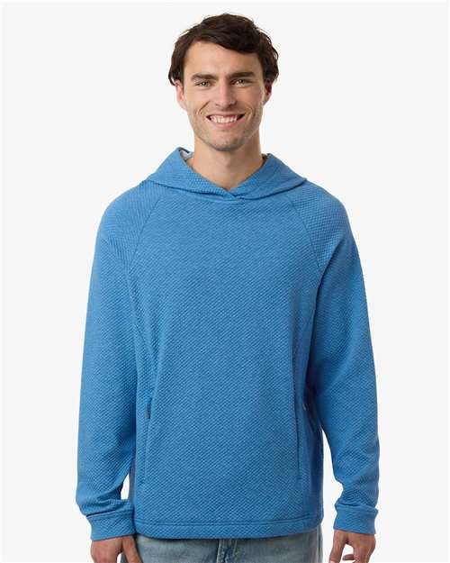 Men's Spirit Textured Hooded Pullover - Light Nautical Blue Heather