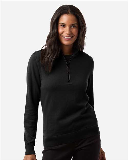 Women's New Classics Quarter-Zip Sweater - Black
