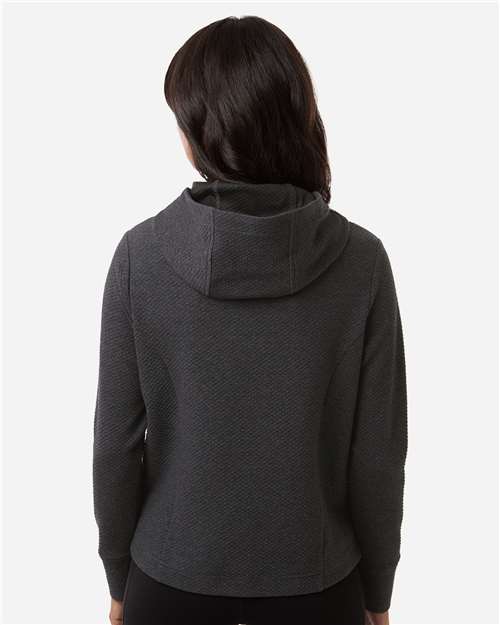 Women's Spirit Textured Hooded Pullover - Black Heather