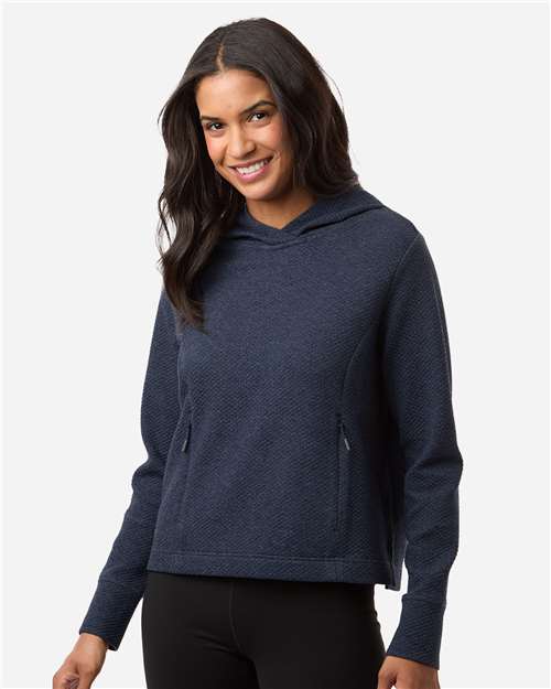 Women's Spirit Textured Hooded Pullover - Classic Navy Heather