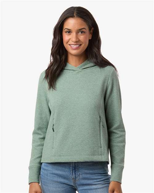 Women's Spirit Textured Hooded Pullover - Sage Green Heather