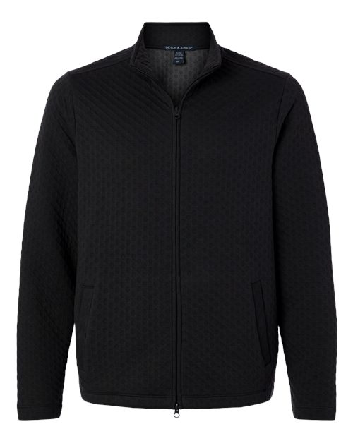 Men's Berkley Textured Full-Zip Jacket - Black