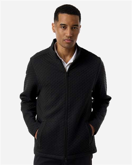 Men's Berkley Textured Full-Zip Jacket - Black