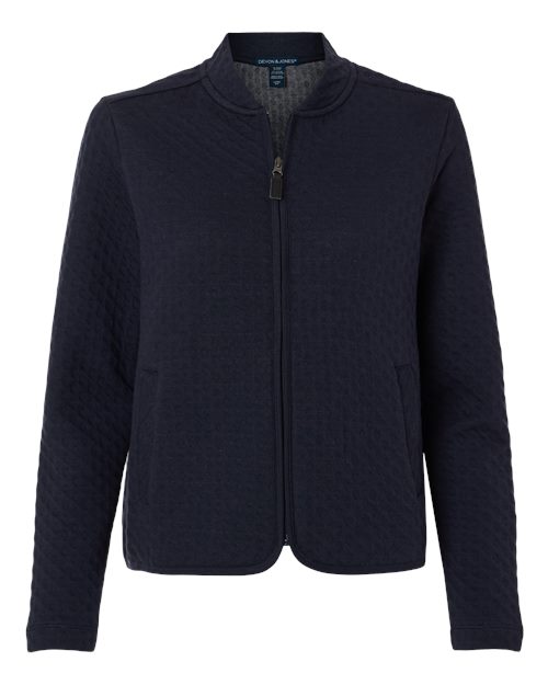 Women's Berkeley Textured Full-Zip Jacket - Navy