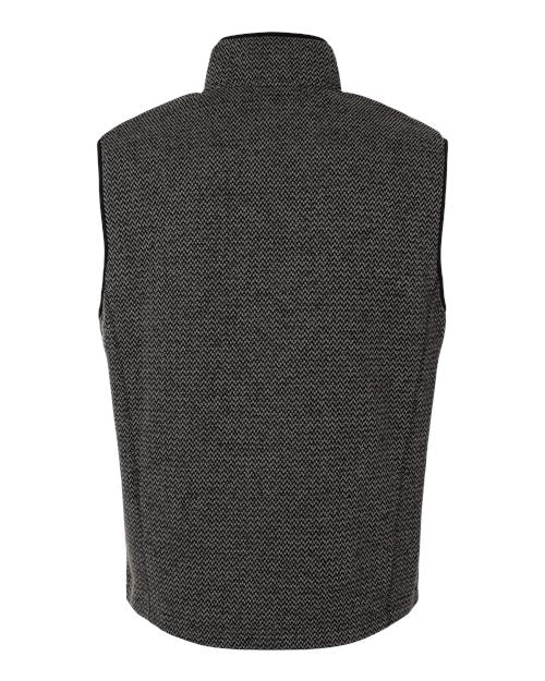 Men's Jasper Jacquard Fleece Vest - Black/ Grey