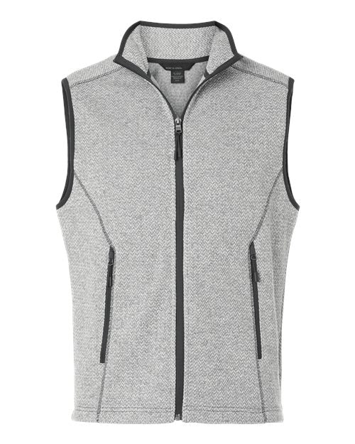 Men's Jasper Jacquard Fleece Vest - Grey/ White