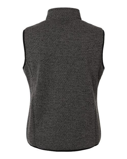 Women's Jasper Jacquard Fleece Vest - Black/ Grey