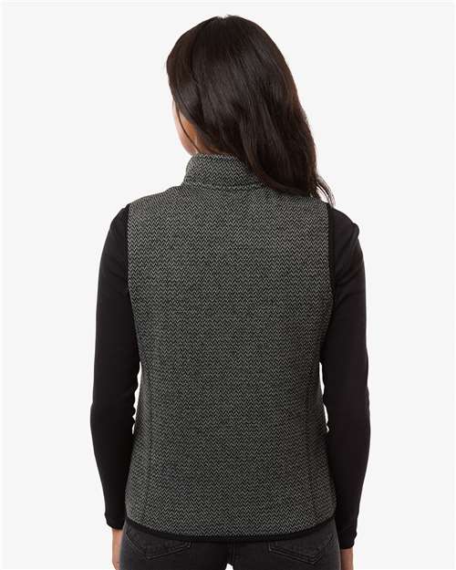 Women's Jasper Jacquard Fleece Vest - Black/ Grey