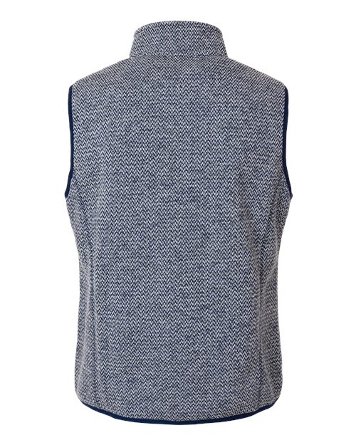 Women's Jasper Jacquard Fleece Vest - Classic Navy/ White