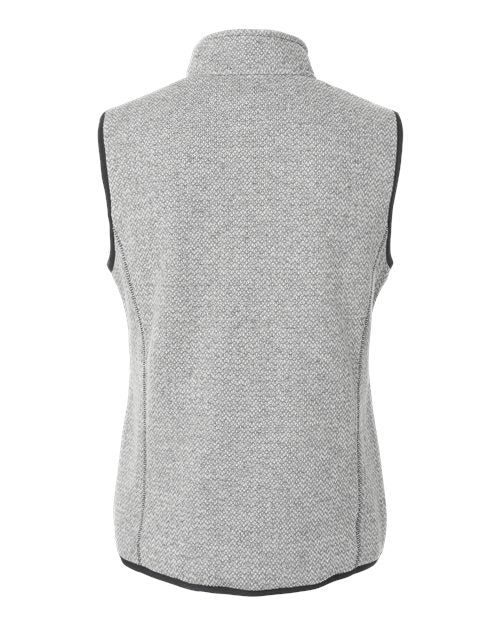 Women's Jasper Jacquard Fleece Vest - Grey/ White