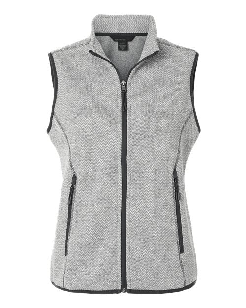 Women's Jasper Jacquard Fleece Vest - Grey/ White