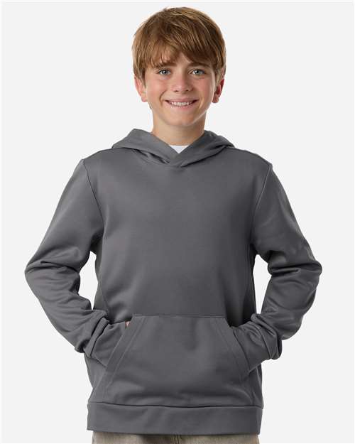 Youth Squad Hooded Tech Fleece Pullover - Sport Graphite