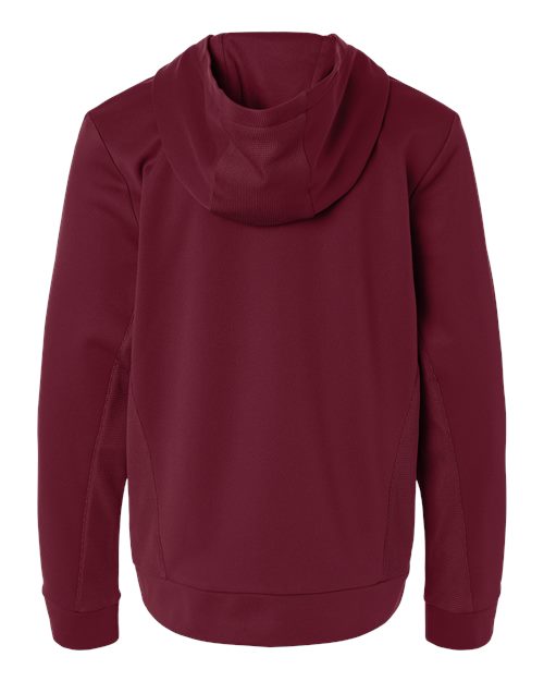 Youth Squad Hooded Tech Fleece Pullover - Sport Maroon