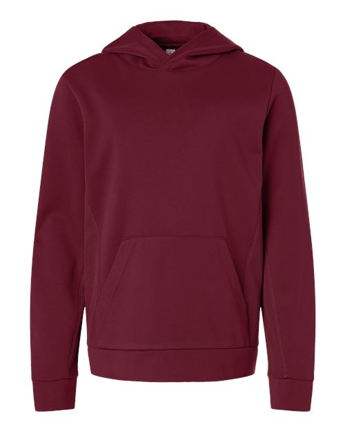 Youth Squad Hooded Tech Fleece Pullover - Sport Maroon