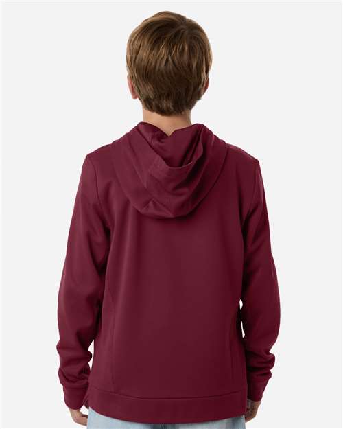 Youth Squad Hooded Tech Fleece Pullover - Sport Maroon