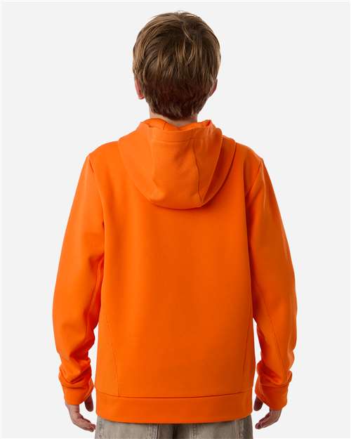 Youth Squad Hooded Tech Fleece Pullover - Sport Orange